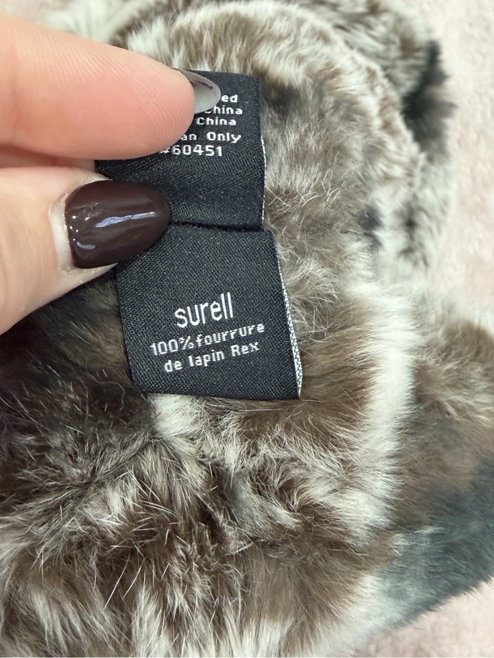 Via Spiga Women's Faux Fur Animal Print Mid-Length Coat Button Pockets M Gray - Picture 11 of 11